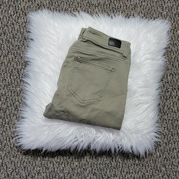 Celebrity Pink Moss Green Stretch Jeans Size 5 Waist 27 - Picture 2 of 16